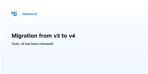 jjfjk|Migration from v3 to v4 .